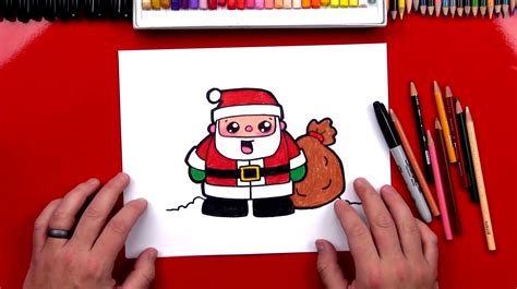 5 Tutorial How To Draw Santas Face With Video Pdf Printable Docx