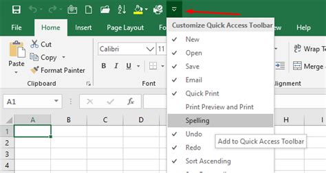 How To Customize The Quick Access Toolbar In Microsoft Excel 2019
