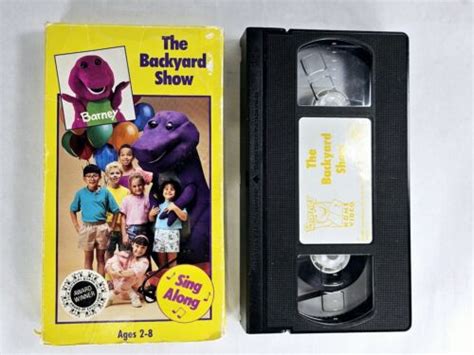 Barney The Backyard Show Vhs Cassette Rare Creepy Barney Sandy Duncan