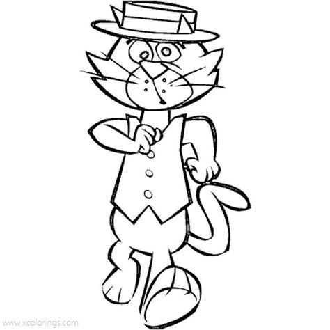 Top Cat Coloring Pages Characters