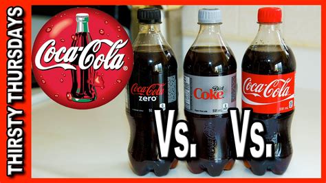 Coca Cola Line Up Review Coke Classic Vs Diet Coke Vs Coke Zero