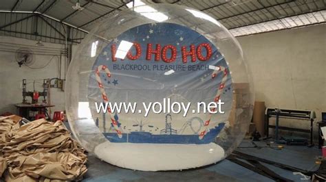 Yolloy Life Size Snow Globe Clear Inflatable Dome For Live Show For Sale