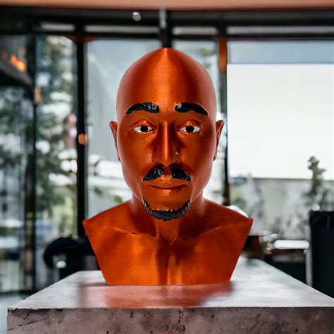 2pac Bust Scuplture Tupac Statue Etsy