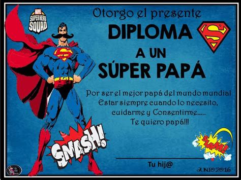 7 Diplomas Para Tu Súper Papá Diploma Para Papa Diplomas Dia Del