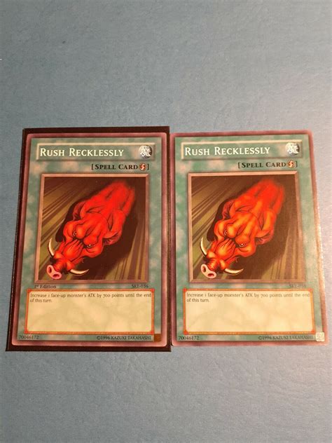 Yugioh Rush Recklessly 1st Edition And Common Ebay