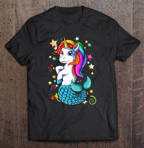 Unicorn Mermaid Mermicorn Rainbow Half Unicorn Half Mermaid T Shirts