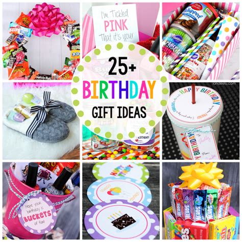 Free birthday tag printable offered as well! Fun Birthday Gift Ideas for Friends - Crazy Little Projects