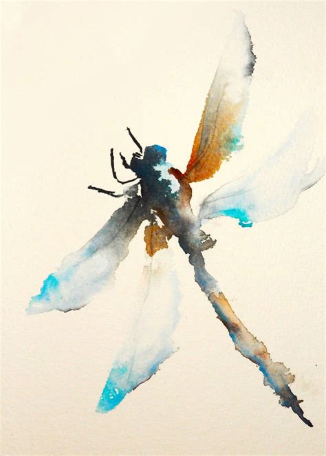 More Dragonflies Karin Johannesson Contemporary Watercolour