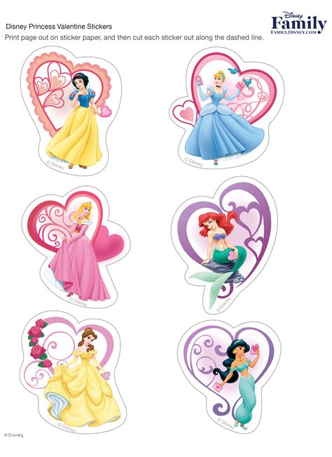 7 Best Images Of Printable Princess Stickers Disney Princess