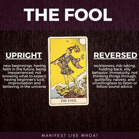 The Fool Tarot Card Meanings 2022