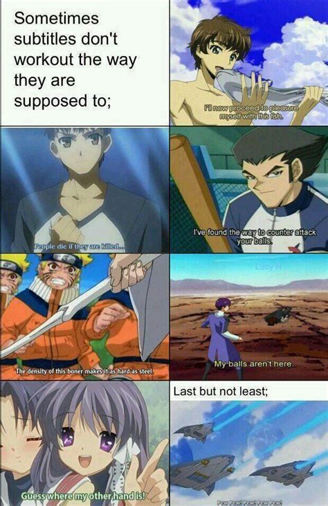 subtitle fails anime funny anime jokes anime memes
