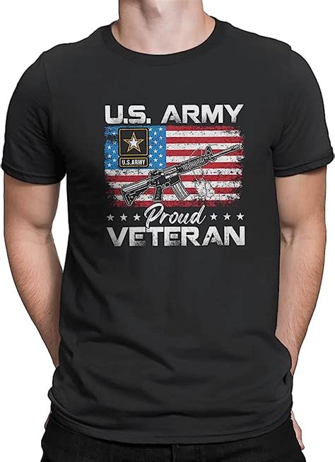Mondaystyle Graphics T Shirts Us Army Proud Veteran With American