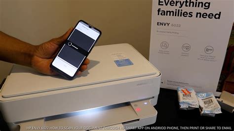 Hp Envy 6022 How To Scan Your Document Through Hp Smart App On Andriod