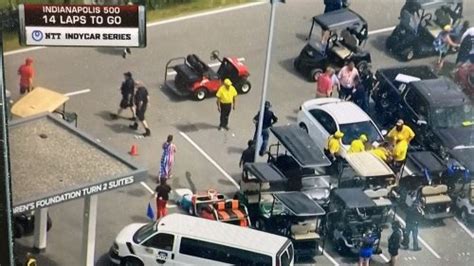 Tire Flies Over Turn 2 Catchfence In Indy 500 Crash Among Three Red Flags In Last 16 Laps