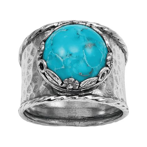 silpada majestic orb turquoise ring in sterling silver silpada