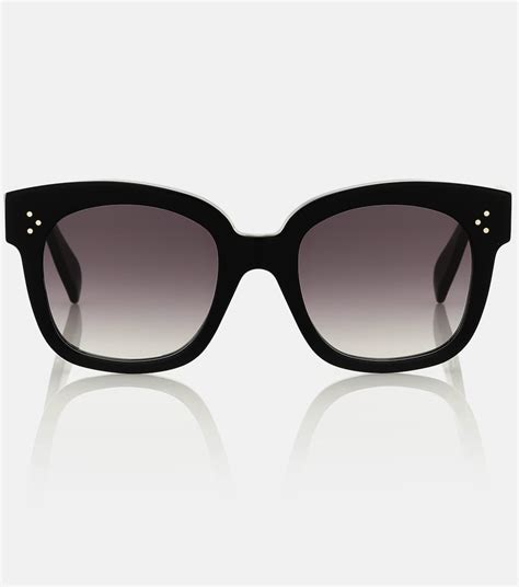 d frame acetate sunglasses in black celine eyewear mytheresa