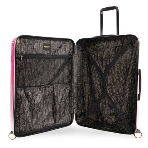Juicy Couture Pink 29 Inch Hardside Spinner Suitcase Designer Travel Luggage Ebay