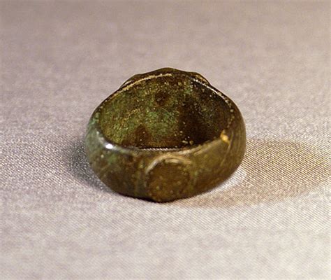 Medieval Bronze S Signet Ring C 14th 15th Century Ad Pa 3525 0