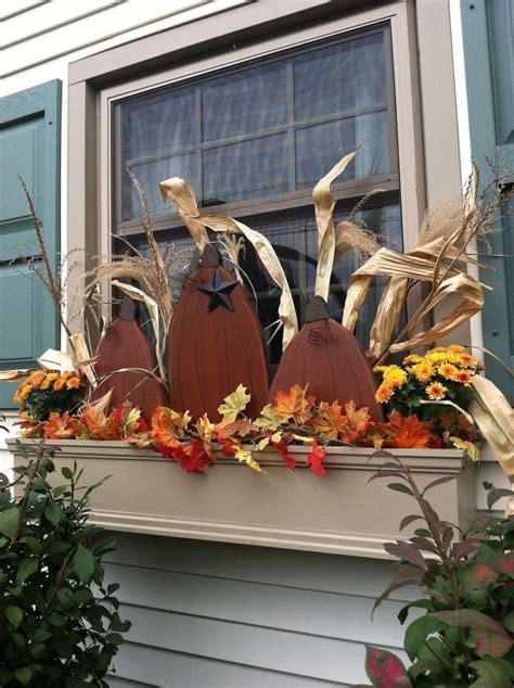 55 Beautiful Fall Window Boxes Decoration Ideas 90 Seasonal Decorating