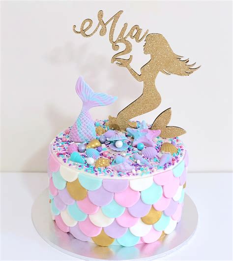 Pin De Deni En Mermaid Cake Tortas De Cumpleaños De Sirena Tortas De
