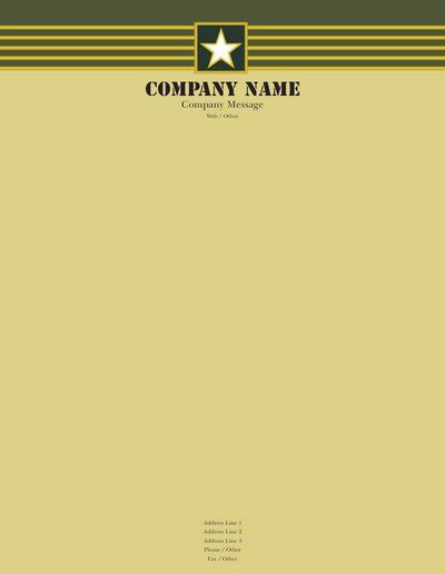 Military Letterhead Templates And Designs Vistaprint