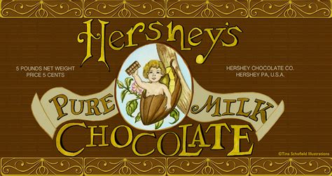 Vintage Milton Hershey Chocolate Labels On Behance