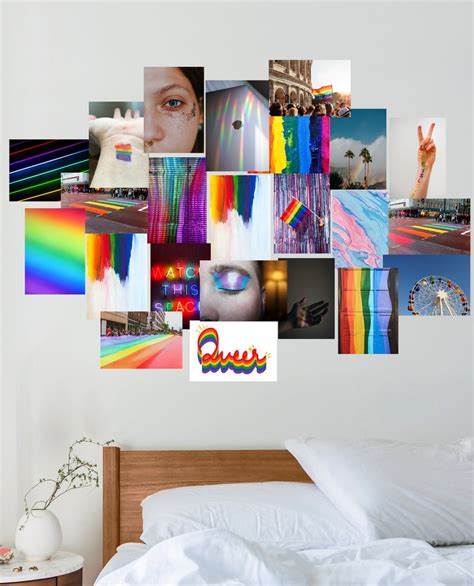 Pride Wall Collage Kit Digital Download Lgbtq Pride Dorm Etsy
