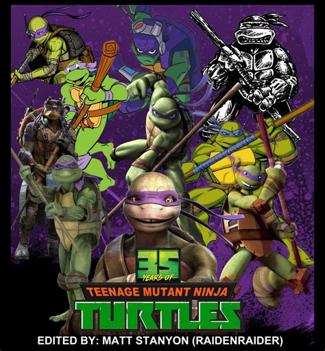 Tmnt 35 Years Of Turtles Donatello Fan Poster By Raidenraider On