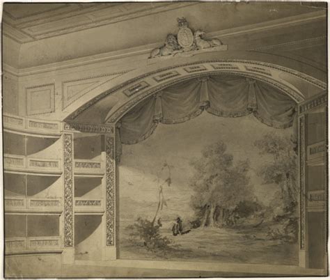 Design For Theatre Royal Drury Lane London Sketch Of Proscenium And