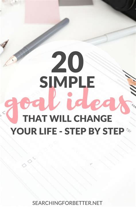 A List Of 20 Goal Ideas For 2020 Updated Self Development
