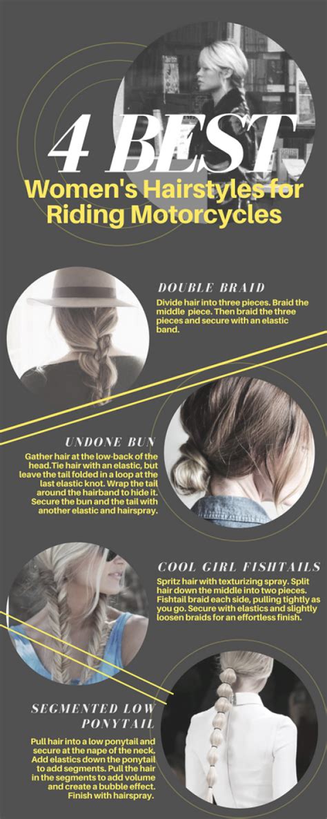 4 best women s hairstyles for riding motorcycles