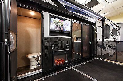 So i researched several small camping trailers with bathrooms, even a small one. New 2016 40D12 4 Season Side Deck Slide Out Luxury 5th ...