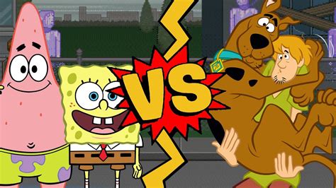 M U G E N Battles Spongebob Patrick Vs Scooby Doo Shaggy Spongebob Squarepants Vs Scooby