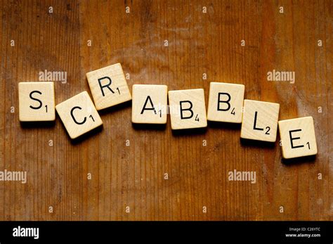 Scrabble Word Made With Tiles Stock Photo Alamy