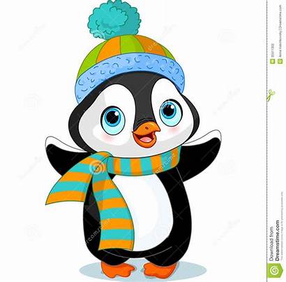 Penguin Winter Clipart Inverno Pingouin Mignon Hiver