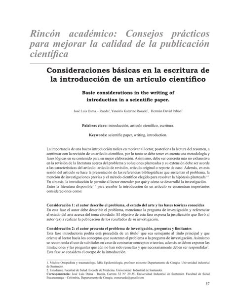 We did not find results for: (PDF) Basic considerations in the writing of introduction in a scientific paper