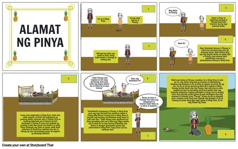 Alamat Ng Pinya Storyboard By 8b0a9808