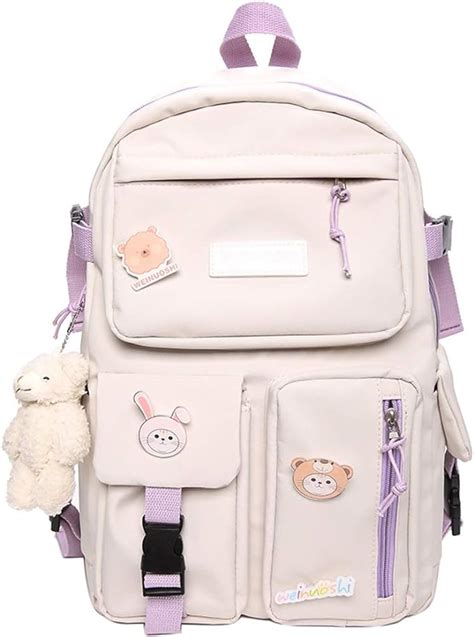 Backpacks Multiple Pockets School Bags Cute Casual Daypacks Unisex