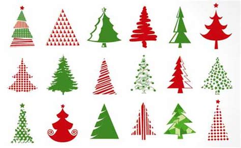 Christmas Tree Clip Art 30 Sets Of Free Vector Graphics