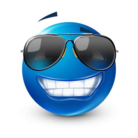 smiley face with sunglasses emoticon