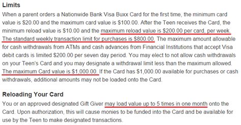 The only requirement for the us bank visa buxx card is that you pay in advance and agree to the terms of service. Nationwide Visa Buxx $200 Reload Limit Now Live