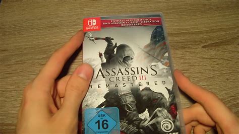 Assassin S Creed Iii Remastered F R Nintendo Switch Unboxing Deutsch
