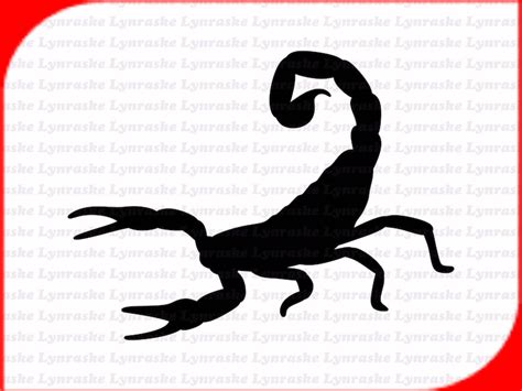Scorpion Silhouette SVG Svg Dxf Cricut Silhouette Cut File Instant