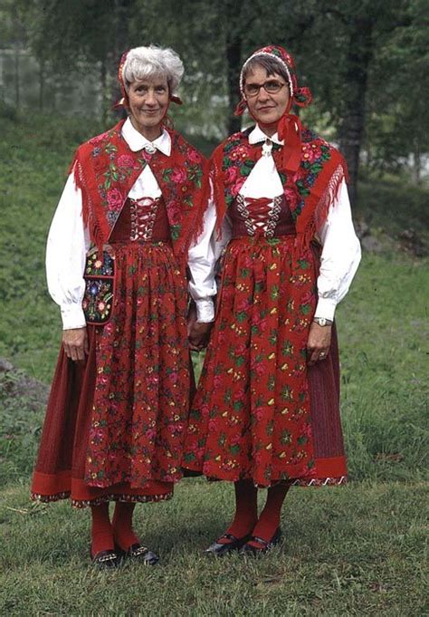 Ladies Folklore Through The Eyes Of Goerhal Swedish Folk Costumes In 2019 Traditional