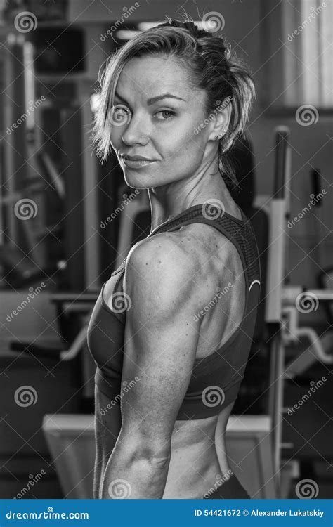 Girl With Perfect Body In The Gym Stock Photo Image Of Body Build