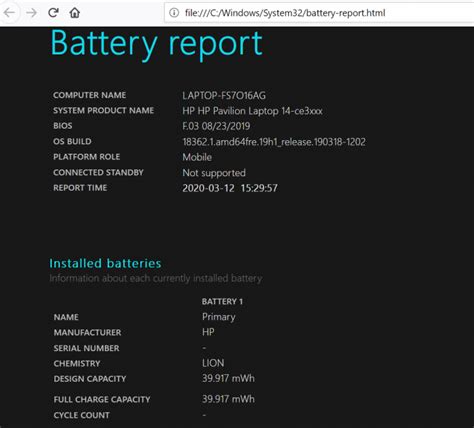 How To Check The Battery Information In Windows 10 Better Tech Tips