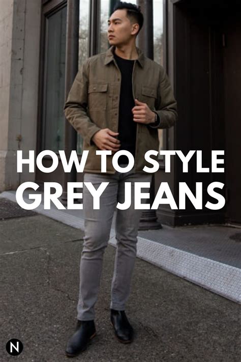 How To Style Grey Jeans For Men Artofit