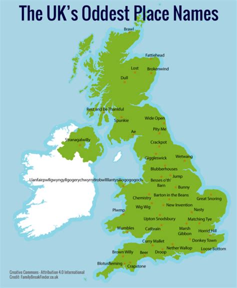 Weird Silly Odd And Rude Place Names In The Uk Brilliant Maps
