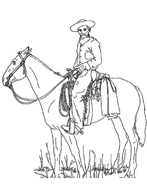 Cowboy Coloring Pages Printable