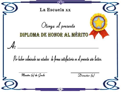 Diplomas Para Imprimir Gratis Diplomas En Blanco Diplomas Para